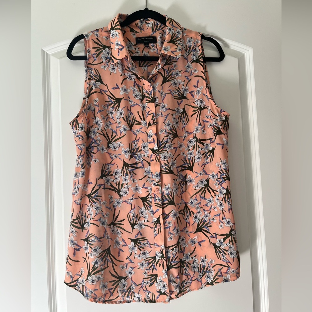 Banana Republic ‘Classic Fit’ Floral Blouse